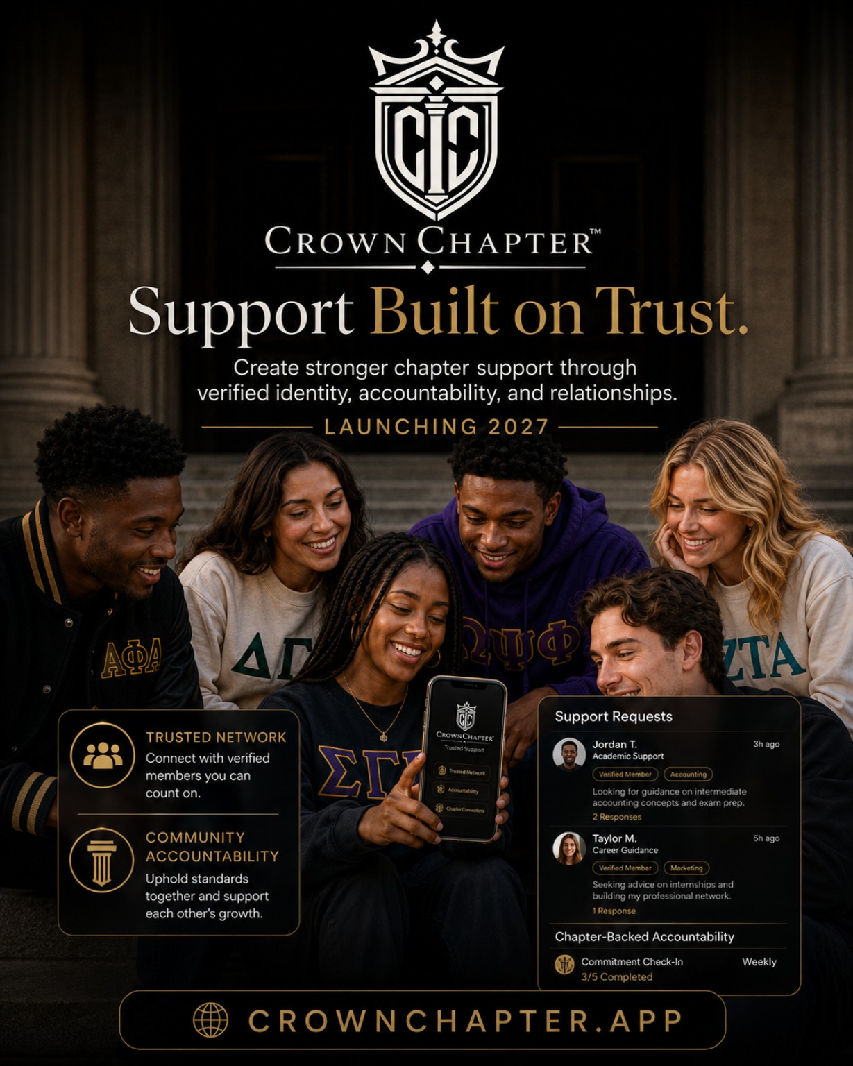 Support built on trust launch graphic